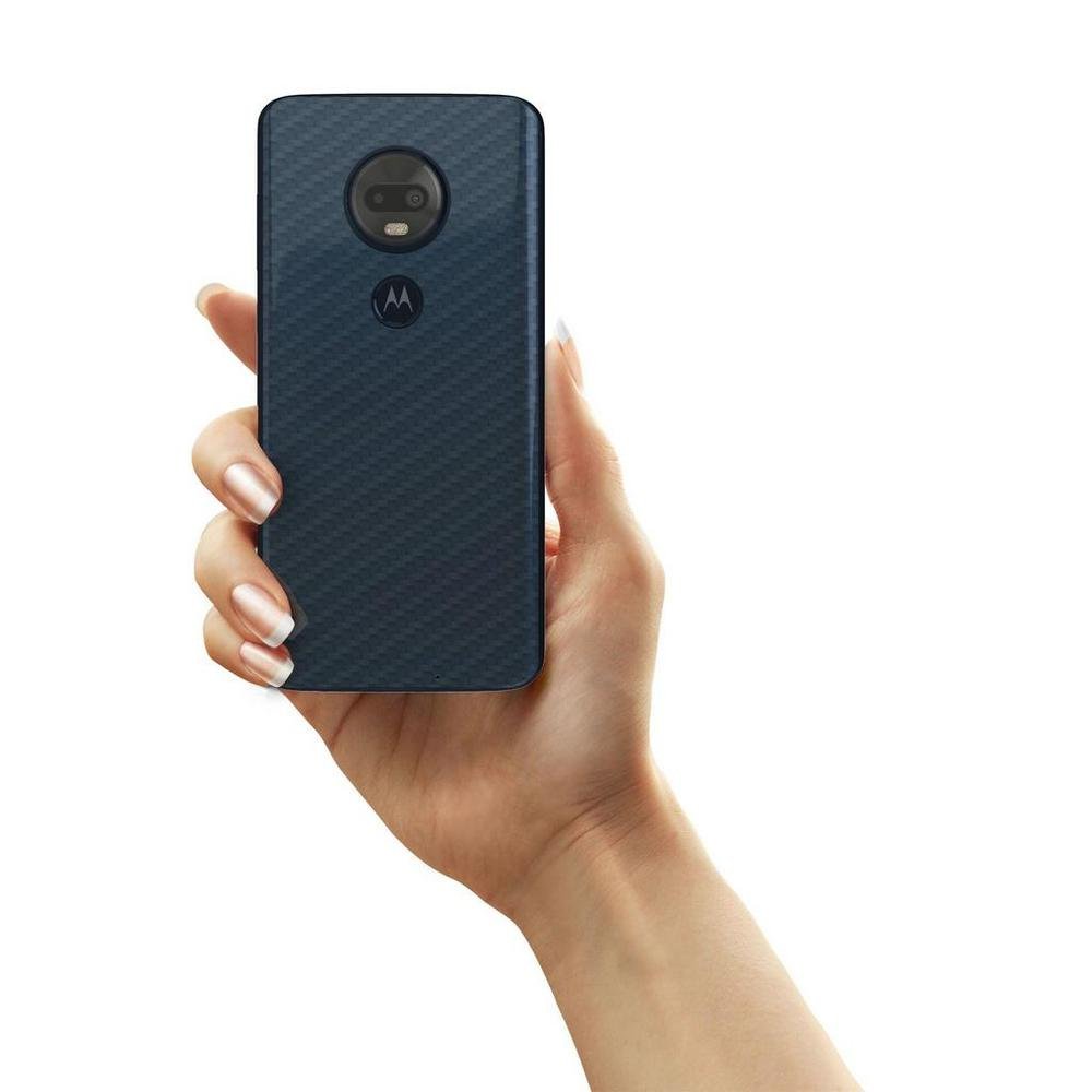 Imagem 5 de 5 do produto Película Traseira De Fibra De Carbono Transparente Para Moto G7 Plus - Gorila Shield