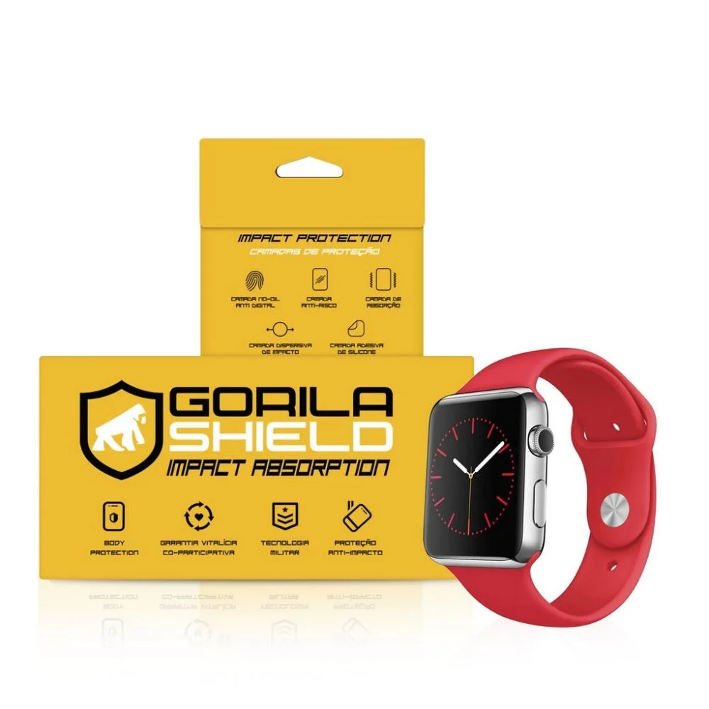 Película De Nano Gel Dupla Para Apple Watch 42mm - Gorila Shield Película De Nano Gel Dupla Para Apple Watch 42mm - Gorila Shield