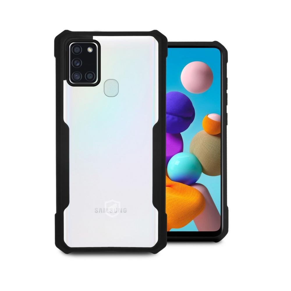 Capa Dual Shock X Preta Para Samsung Galaxy A21s - Gshield