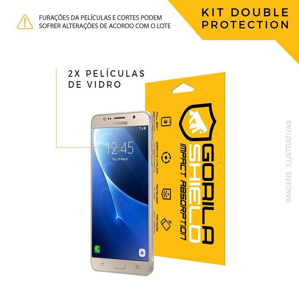 Imagem 3 de 4 do produto Película De Vidro Dupla Para Samsung Galaxy J5 Metal - Gorila Shield