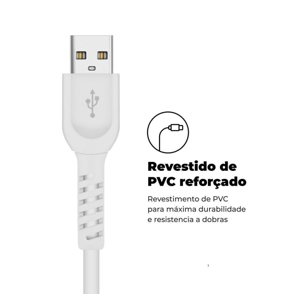 Imagem 2 de 5 do produto Cabo Dual Shock Lightning Branco - 1.2m (mfi Homologado) - Gshield