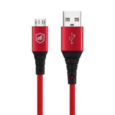 Cabo Tech Proof Vermelho Micro Usb V8 (1.2m) - Gorila Shield