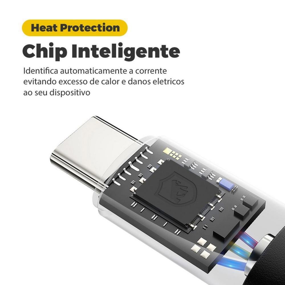 Imagem 4 de 5 do produto Cabo Dual Shock Preto Lightning (2 Metros) - Gshield