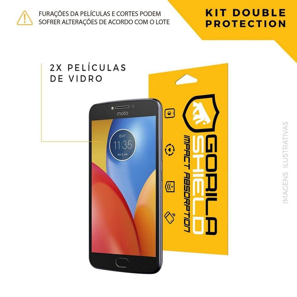 Película De Vidro Dupla Para Motorola Moto E4 - Gorila Shield Película De Vidro Dupla Para Motorola Moto E4 - Gorila Shield
