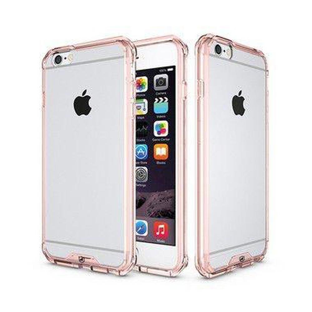 Imagem 3 de 5 do produto Kit Capa Ultra Slim Air Rosa E Película De Vidro Dupla Para Iphone 6s Plus – Gorila Shield