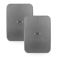 Par De Caixa De Som Passiva Cs 5" 80w Outdoor 8 Ohms Frahm Preto
