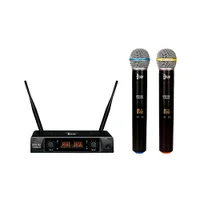 Microfone Duplo, Sem Fio, Dylan, Com Receptor Uhf, 2 Antenas - Udx-02