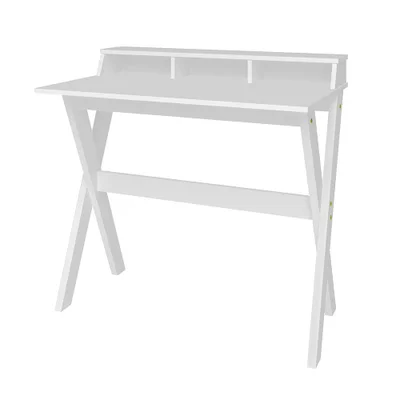 Escrivaninha Com 3 Nichos Italia - Artany - Branco