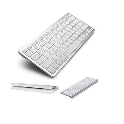 Mini Teclado Sem Fio Exbom Bluetooth, Para Tablet E Celular, Prata
