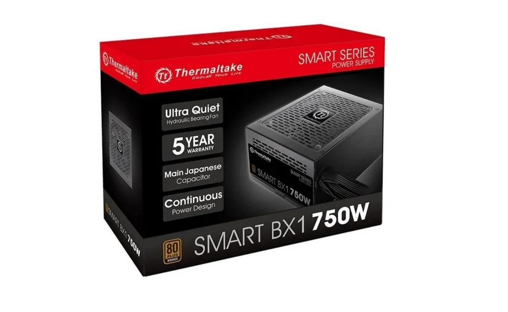 Imagem 2 de 5 do produto Fonte Thermaltake ATX, 750W, 80 Plus Bronze
