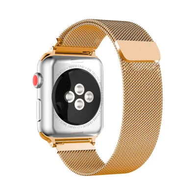 Pulseira Para Apple Watch 38/40mm Milanease Dourado Goldentec — foto 4