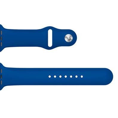 Pulseira Para Apple Watch Silicone 42/44mm Azul Goldentec