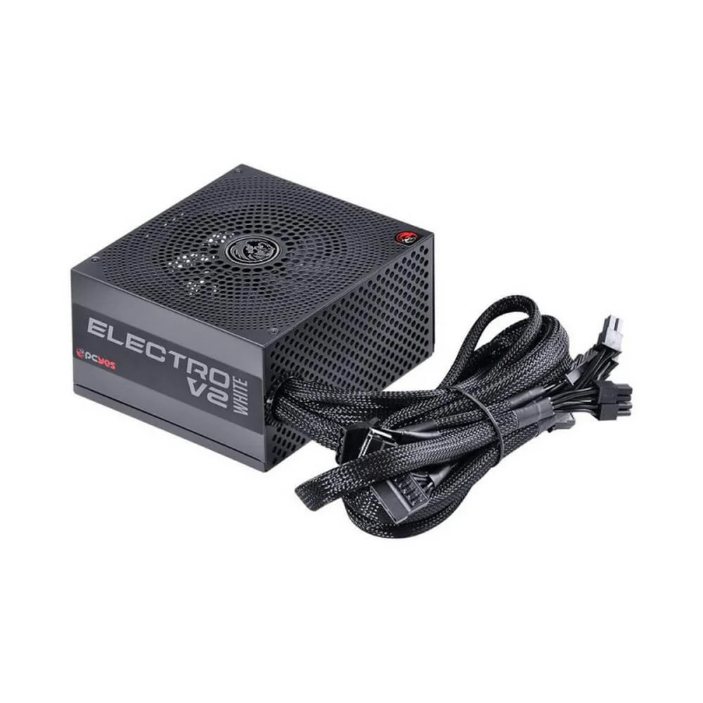Fonte Pcyes Electro V2, 600W, 80 Plus White, PFC Ativo, Com Cabo, ATX