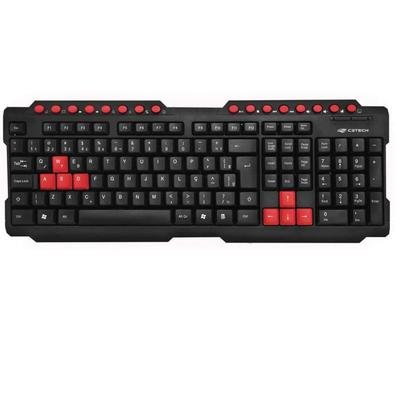 Teclado Gamer C3tech Abnt2 Usb 200ma - Kg-10bk