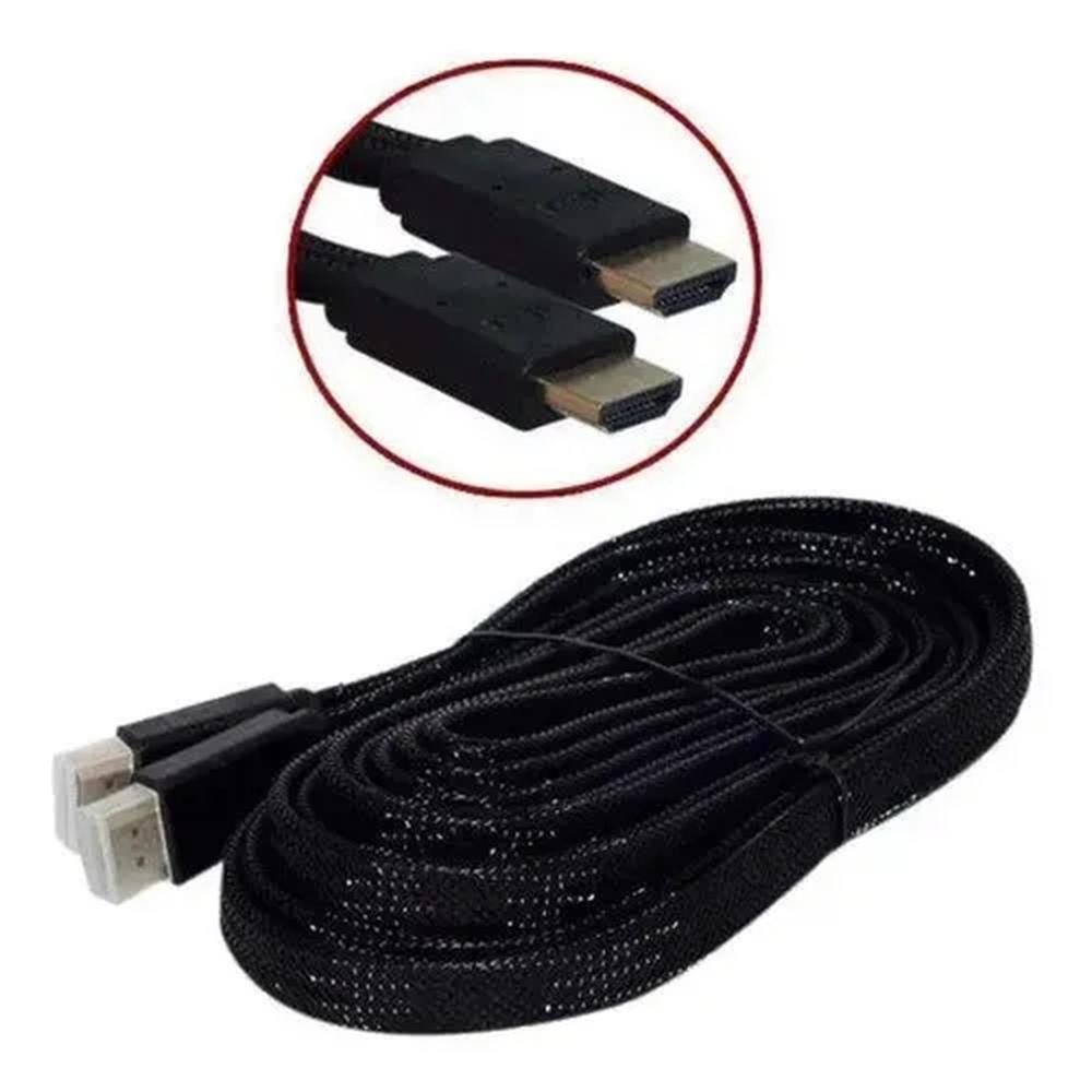 Imagem 2 de 5 do produto Cabo Hdmi 2.0 Flat 3 Metros 4k/arc/3d/high Tomate Mhd-4003