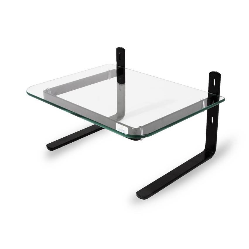 Suporte Para Monitor Reliza Office, Base De Vidro, Preto