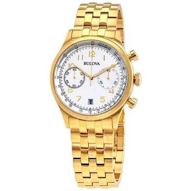 bulova dourado masculino