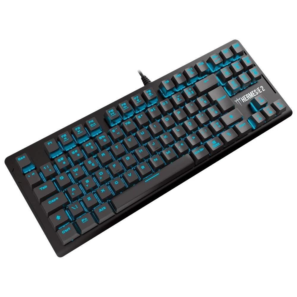Teclado Mecânico Gamer Gamdias Hermes E2, Switch Vermelho, Led Azul Teclado Mecânico Gamer Gamdias Hermes E2, Switch Vermelho, Led Azul