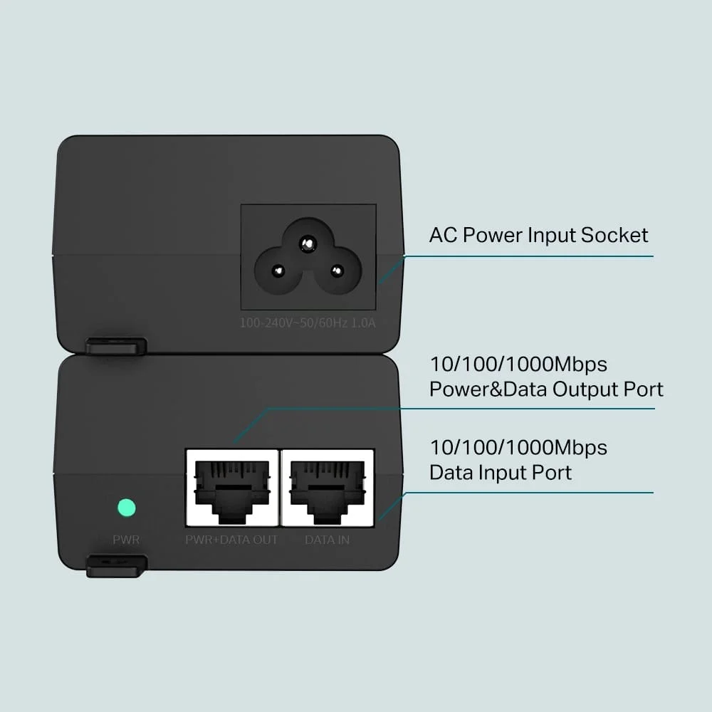Imagem 4 de 5 do produto Injetor Fonte Poe+ Tp-link 30w P/ Acess Point V2 - Tl-poe160s