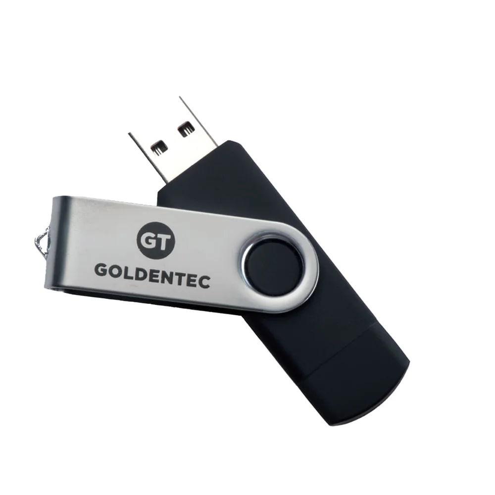 Imagem 2 de 3 do produto Pen Drive Micro Usb Otg / Usb 32gb Para Smartphone | Goldentec
