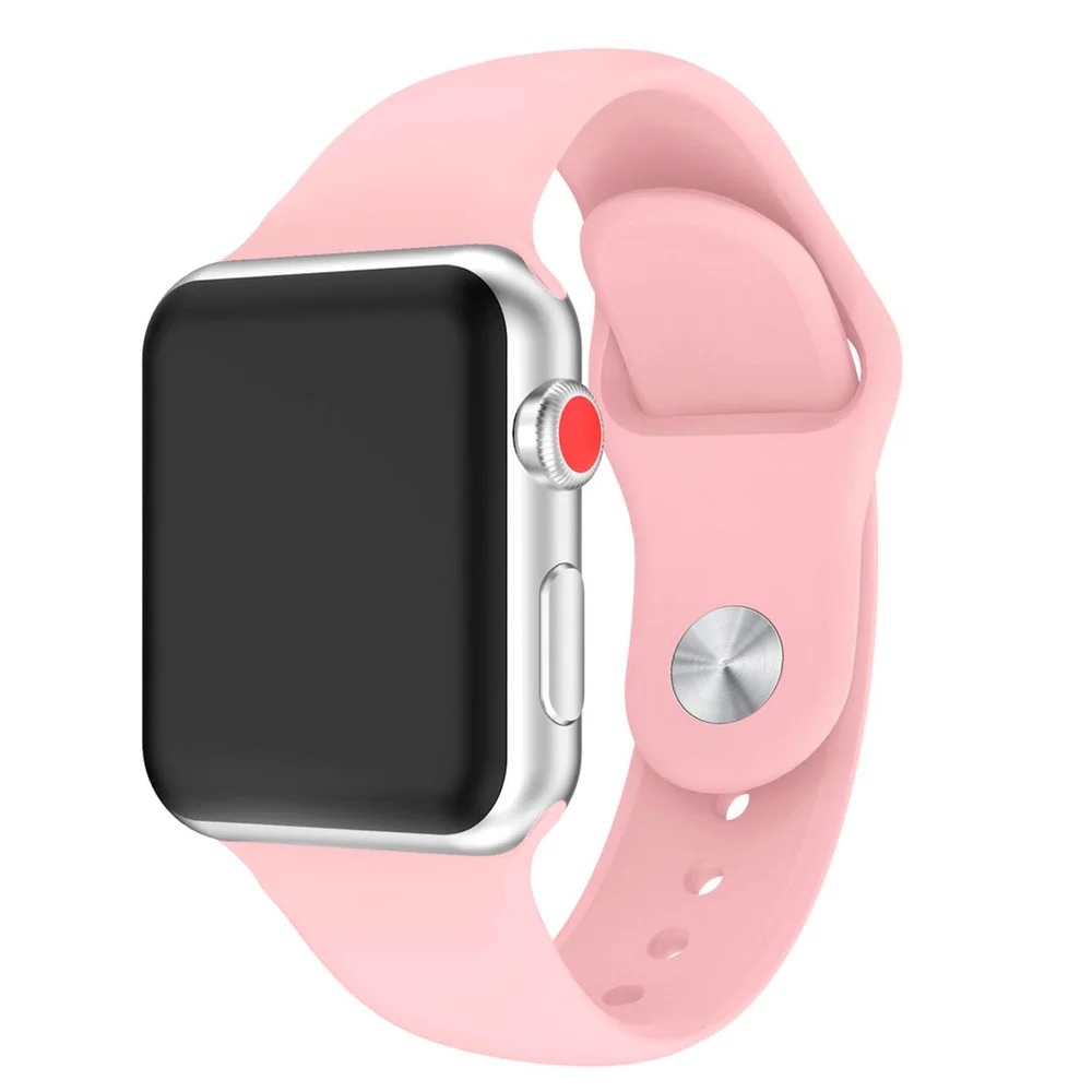 Imagem 3 de 4 do produto Pulseira Goldentec Para Apple Watch 42/44mm Silicone Rosa