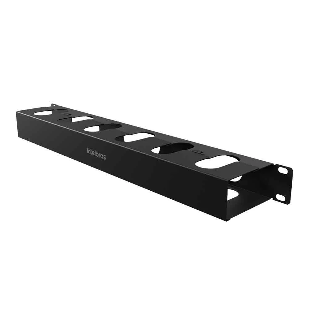 Imagem 3 de 5 do produto Organizador De Cabos Intelbras Och1u 80, Para Rack 1u 80 Mm, Preto