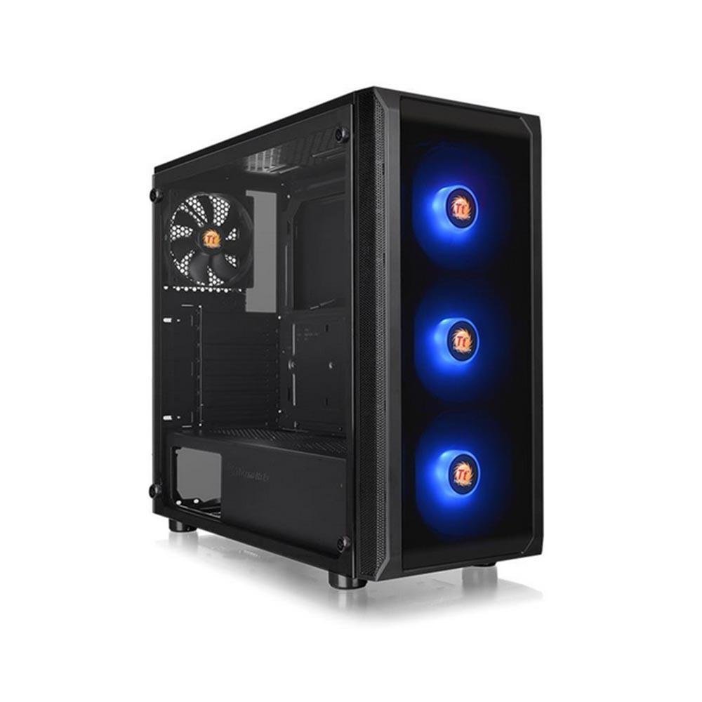 Gabinete Thermaltake Versa J23, Mid Tower, RGB, ATX, Vidro Lateral, Com 4 Fans, Black - Ca-1l6-00m1wn-01