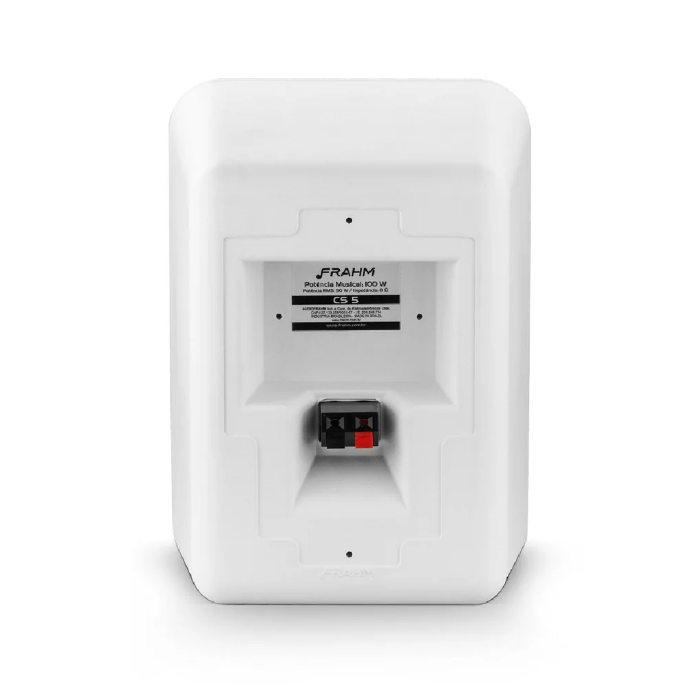 Par De Caixa De Som Passiva CS 5", 80W, Outdoor, 8 Ohms, Branco, Frahm Par De Caixa De Som Passiva CS 5", 80W, Outdoor, 8 Ohms, Branco, Frahm