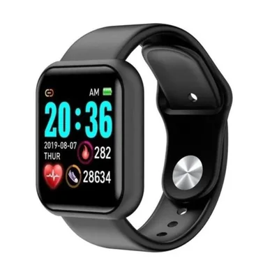 SmartWatch Y68 D20, Relógio Inteligente, Fitness