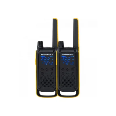 Radio Comunicador Talkabout Motorola T470BR, 35Km, Amarelo e Preto - Par / 2