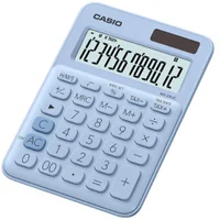 Calculadora De Mesa 12 Digitos Ms20uc Azul Claro Casio