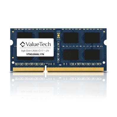Memória Notebook 8gb Ddr4 2666 Cl17 1.2V VT8G2666L17N Valuetech
