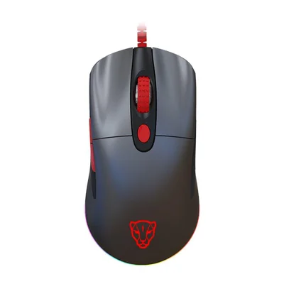 Mouse Gamer Motospeed V400, Cinza, 6 Botões, RGB