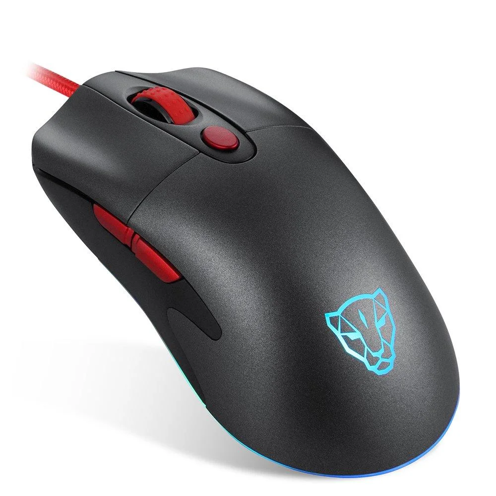 Imagem 3 de 5 do produto Mouse Gamer Motospeed V400, Cinza, 6 Botões, RGB