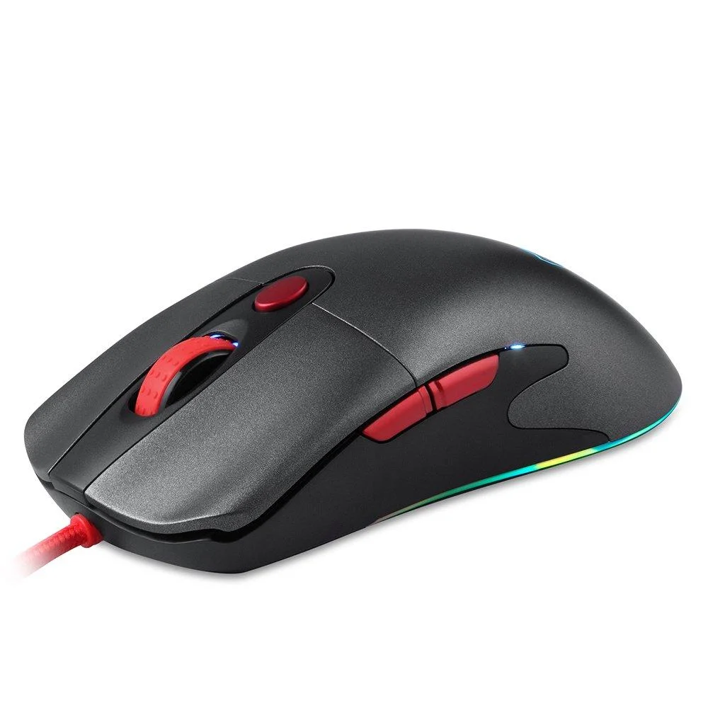 Imagem 4 de 5 do produto Mouse Gamer Motospeed V400, Cinza, 6 Botões, RGB