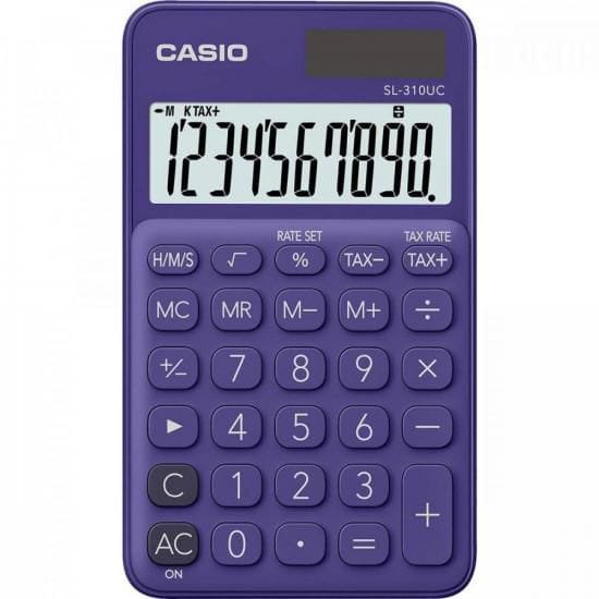 Calculadora de Bolso 10 Dígitos SL310UC Roxa CASIO