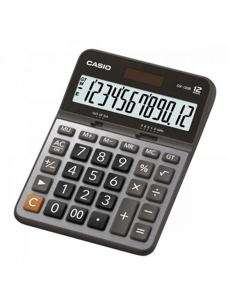 Calculadora De Mesa Casio, 12 Dígitos, Prata - Dx-120b