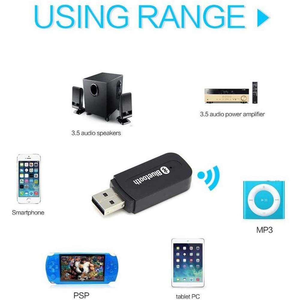 Imagem 2 de 3 do produto Receptor Bluetooth P2 Para Carro Casa E Fone Music Receiver