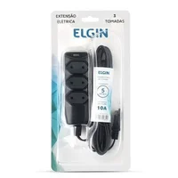 Cabo Elgin Extensao Eletrica 3 Tomadas 2p 5.0m