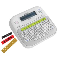 Rotulador Eletrônico Brother Teclado QWERTY Display Gráfico 97 Molduras 15 Caracteres - PT-D210