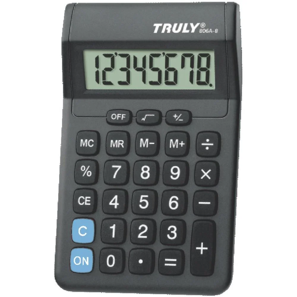 Imagem 2 de 5 do produto Calculadora De Mesa Truly 806a 8 Digitos