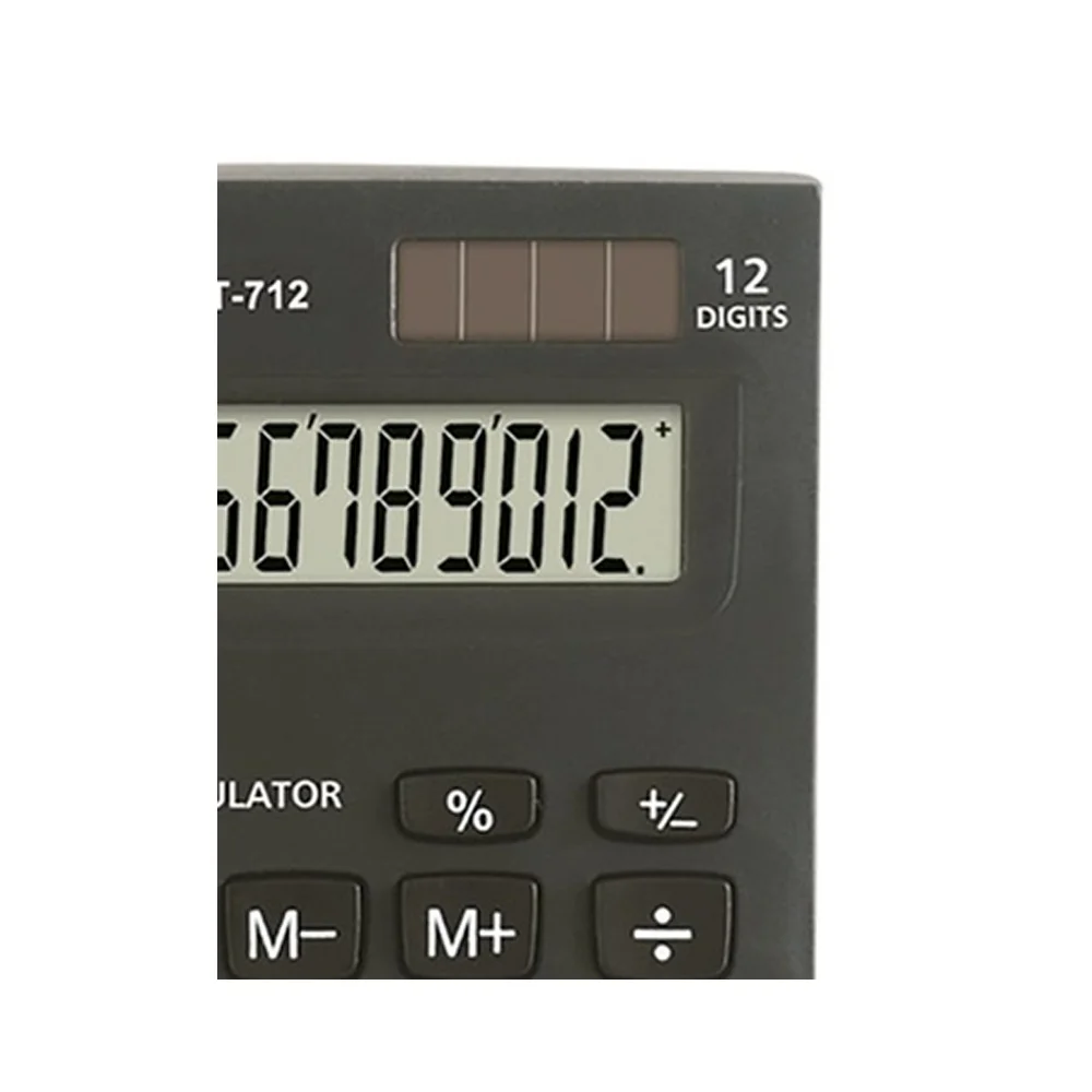 Imagem 2 de 5 do produto Calculadora De Mesa Zeta Zt712 12 Digitos Preto