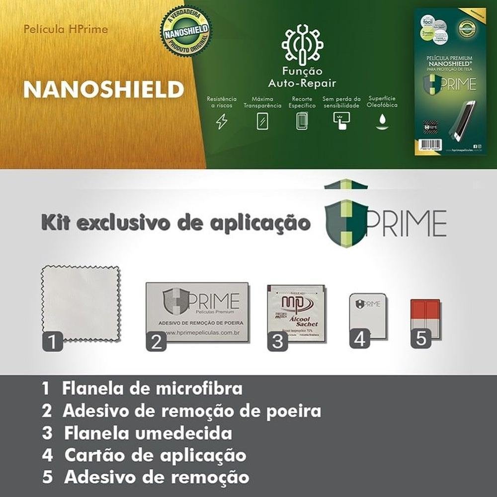 Imagem 2 de 3 do produto Película HPrime para Motorola One Fusion Plus - Nanoshield Transparente