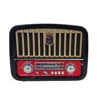 Radio vintage music portátil pequeno recarregável bluetooth usb/fmEntradas usb e cartão sdRms: 3.0 polegadas alto falante 8ohms 3wRecarregávelCom lant