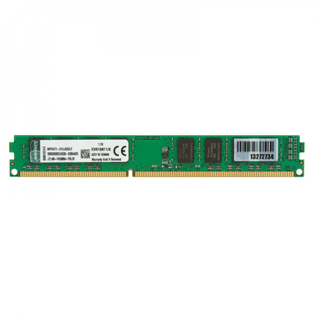 Imagem 5 de 5 do produto Memória Kingston UDIMM, 8GB, 1600MHz, DDR3, Para Desktop KVR16N11/8