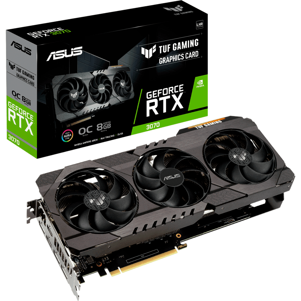 Placa De Vídeo Asus Geforce RTX 3070, Tuf Gaming Oc V2 LHR, 8GB, DDR6 - Tuf-rtx3070-o8g-v2-gaming
