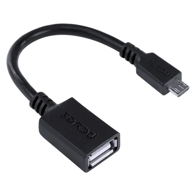 Adaptador Otg Micro Usb Para Usb 2.0 15cm Preto - Pamup-15