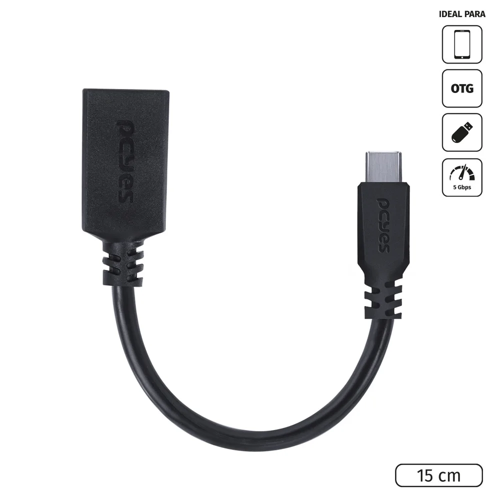 Imagem 4 de 5 do produto Adaptador Usb Macho Para Usb C Fêmea
