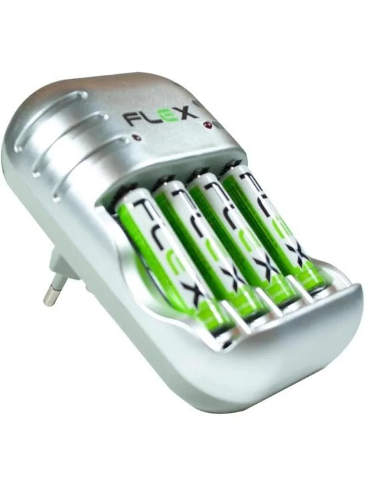 Imagem 5 de 5 do produto Carregador De Pilha Flex Para 4 Pilhas A. Stop Com Inmetro