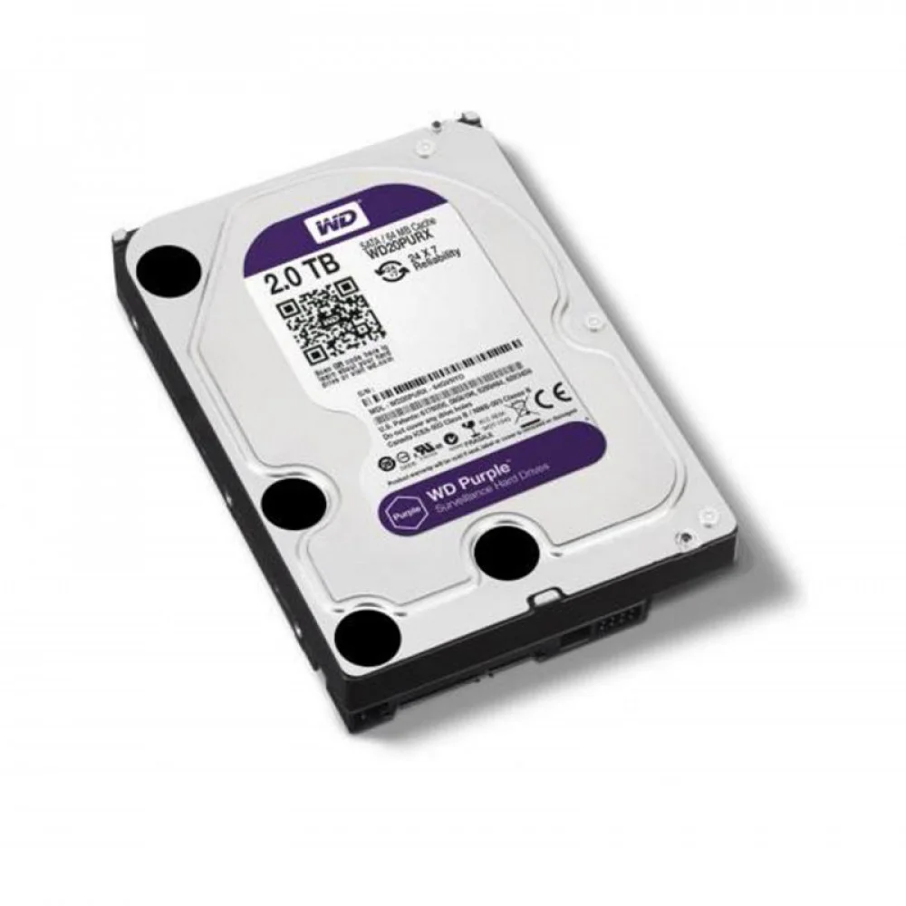 HD Sata Purple 2TB Western Digital WD20PURX KaBuM